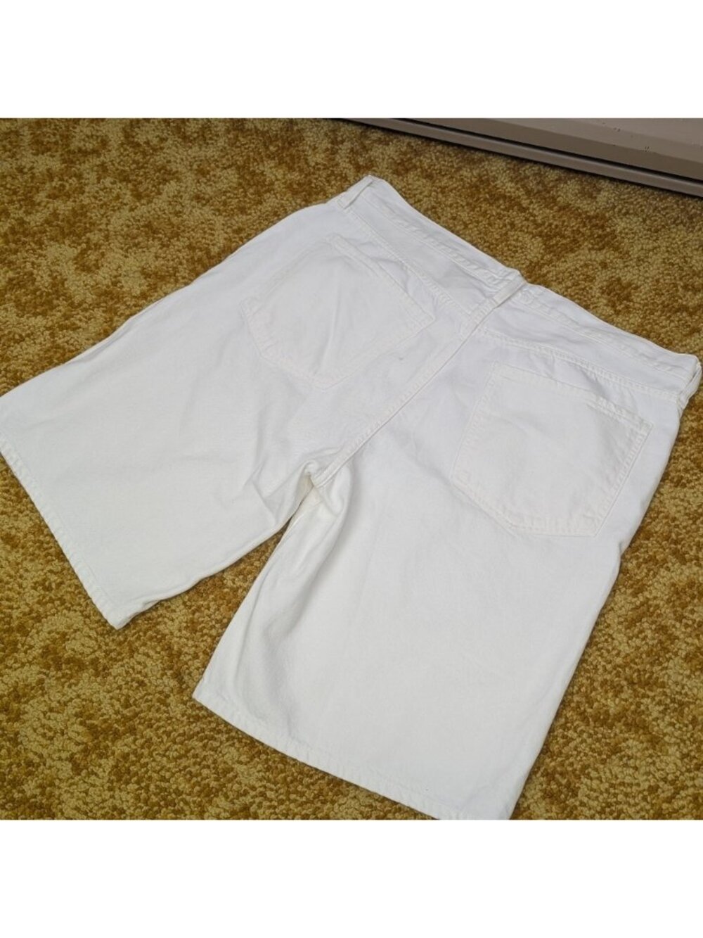 Agolde White Denim Jorts Shorts - Picture 3 of 10